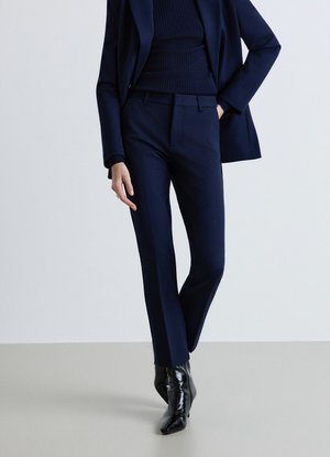 Calliope, PANTALONE LUNGO TINTA UNITA - Pantaloni - blu notte