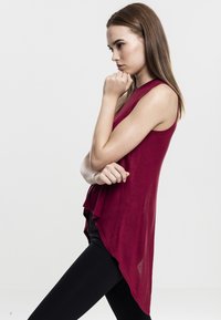 Urban Classics LADIES HILO VISCOSE TOP - Tops - red