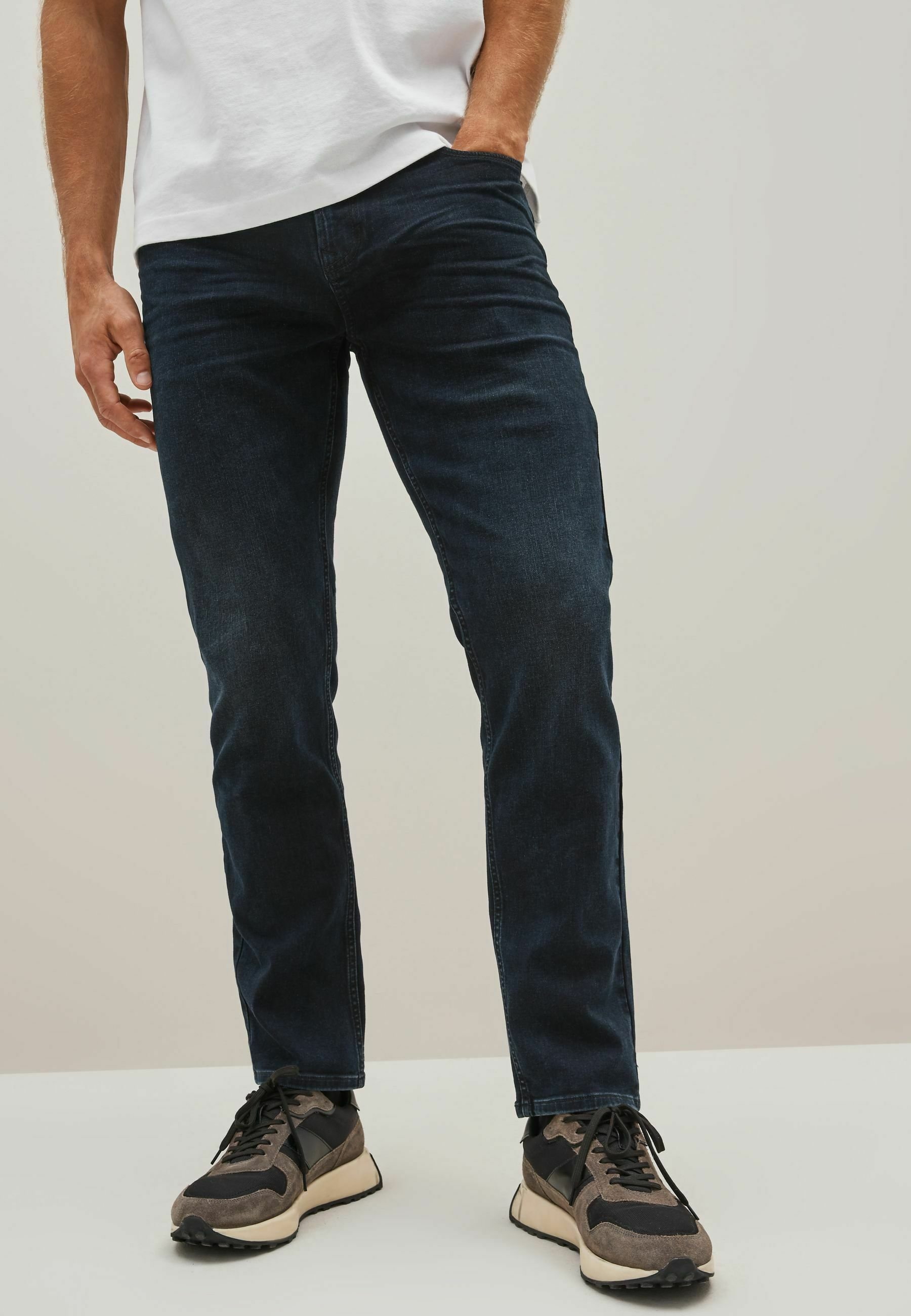 Next AUTHENTIC Jeans Tapered Fit blue black/blau