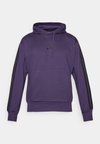 Džemperis ar kapuci - aurora plum/black