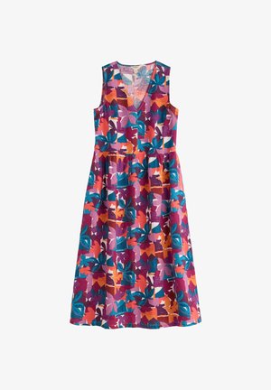 Seasalt Cornwall, SEASALT CORNWALL LOWLAND HEATHER DRESS - Vestito casual - floral tropic shapes chalk
