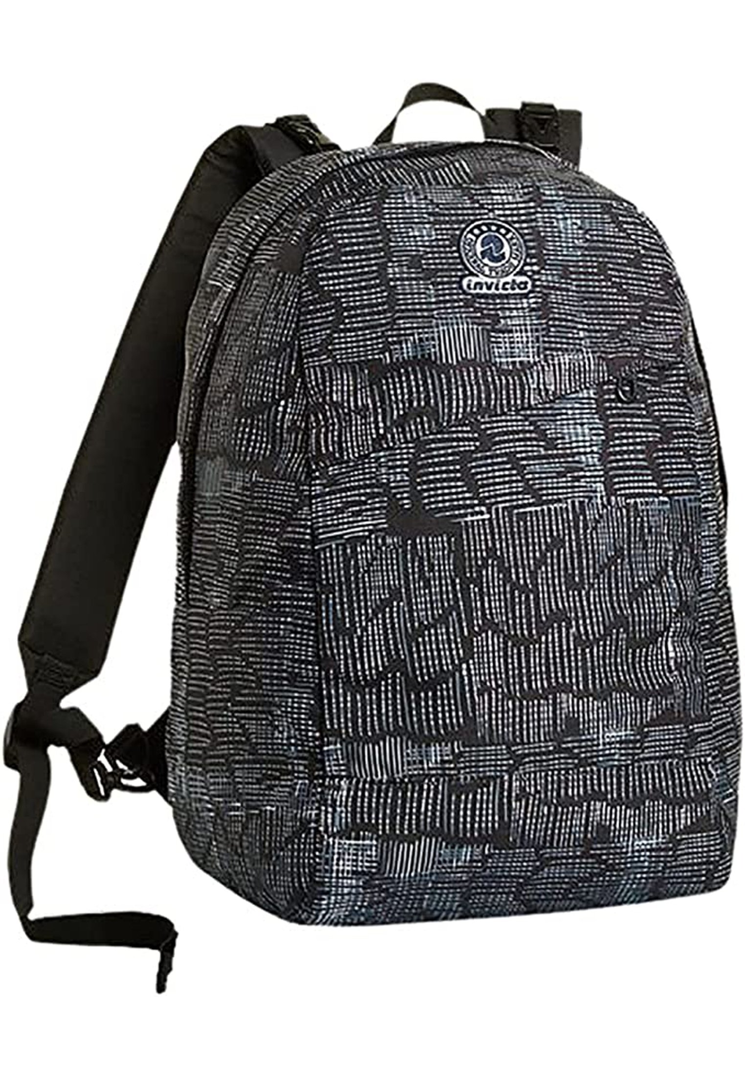 Invicta Twist Zaino Reversibile 2 In 1 27L - Eco Materiale Riciclato Nero Fantasia - 2
