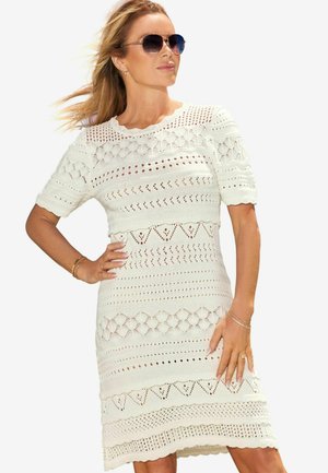 SHORT SLEEVE SUMMER REGULAR - Vardagsklänning - ivory white