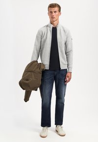 NO EXCESS TEXTURED - Sweater met rits - grey melange