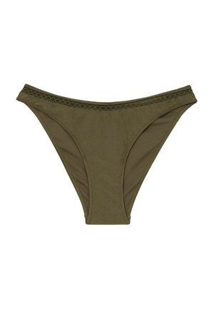 Reiss, REGULAR FIT - JANINA SHIMMER FIXED-SIDE BIKINI BOTTOMS - Bikini-Hose - khaki green