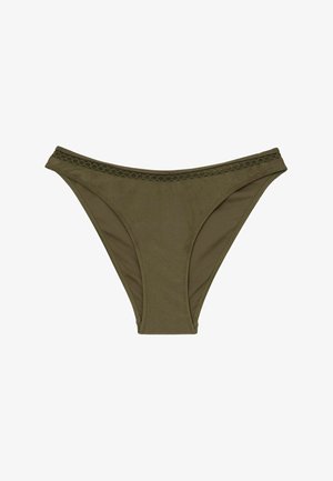 Reiss, REGULAR FIT - JANINA SHIMMER FIXED-SIDE BIKINI BOTTOMS - Bikini-Hose - khaki green