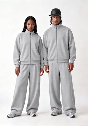 YOURTURN by Zalando, HEAVYWEIGHT SCUBA BARREL LEG RELAXED UNISEX - Анцуг - grey