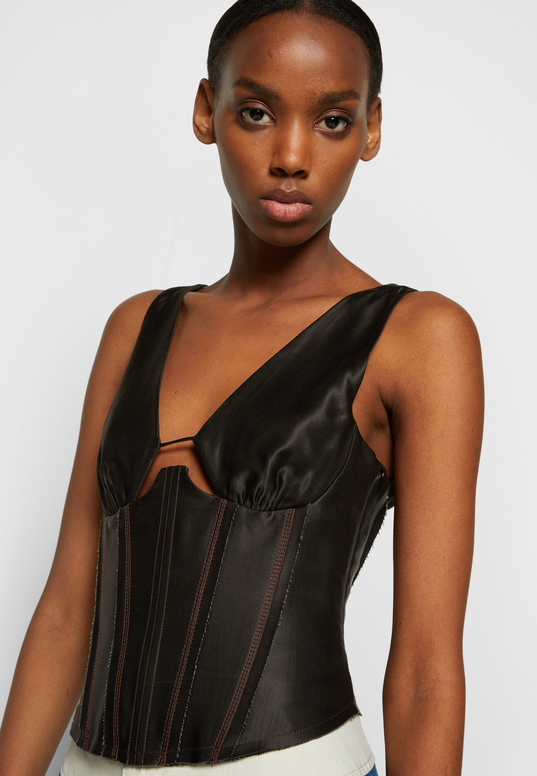 MIISTA ELISA BLACK CORSET - Top - black/zwart - Zalando.nl