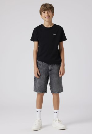 TWO SOON Short en jean - dark grey denim