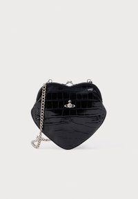 BELLE HEART FRAME PURSE - Torba preko tijela - black