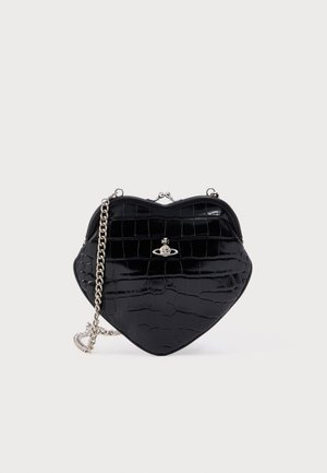 BELLE HEART FRAME PURSE - Torba čez telo - black
