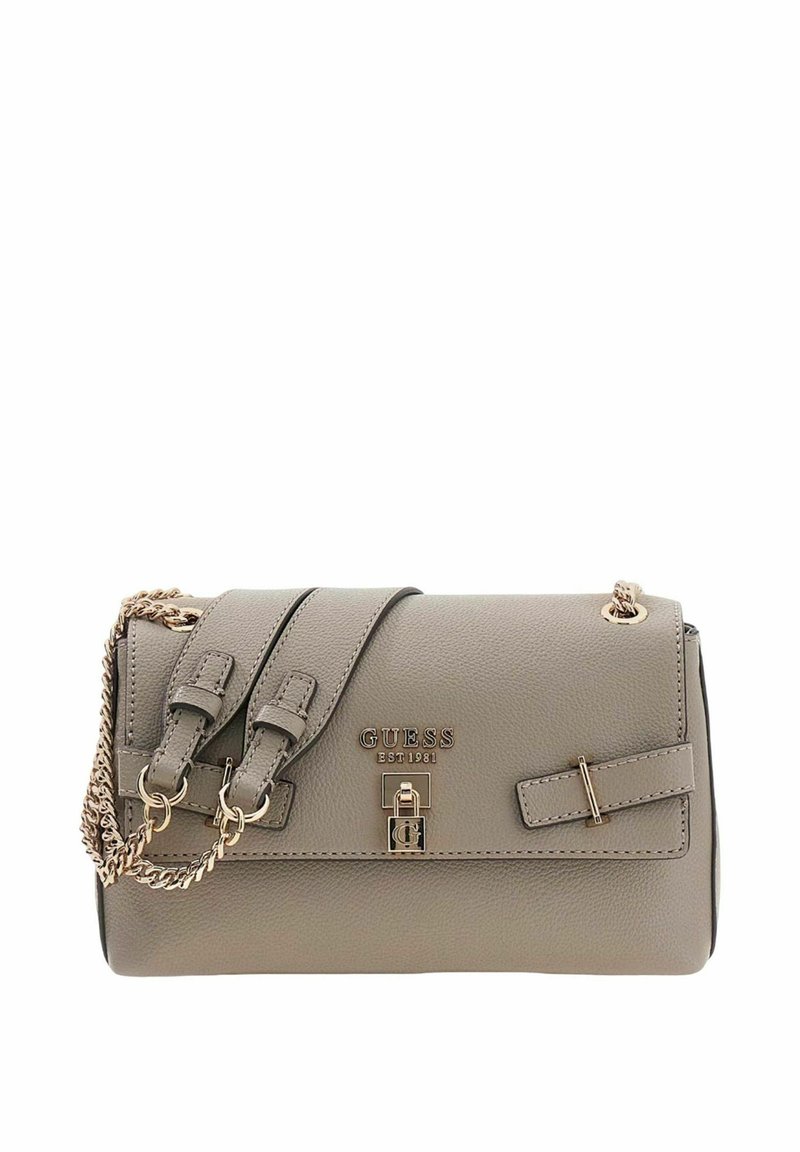 GUESS Tamsin Convertible Xbody Flap Bag Dark Taupe, Dark Taupe