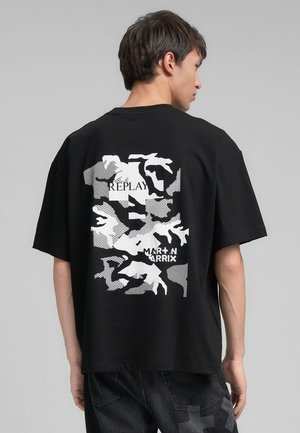 REPLAY X MARTIN GARRIX TSHIRT - T-shirt con stampa - black