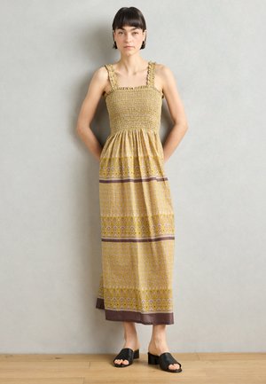 DRESS - Robe longue - mustard