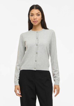VIMALU RUNDHALS - Cardigan - light grey melange