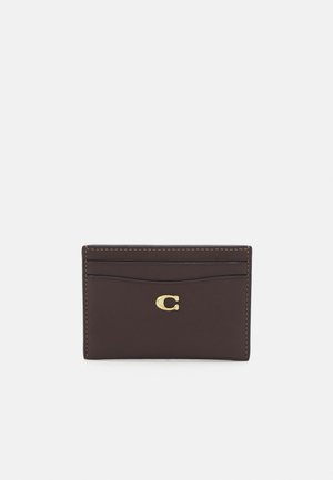 COACH REFINED ESSENTIAL CARD CASE - Portefeuille - maple