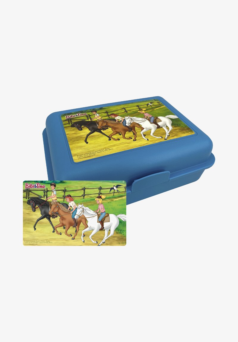Bibi & Tina PFERDE BUTTERBROTDOSE MIT TRENNW - Lunch box - blau