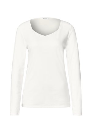 Street One, LANGARM SHIRT MIT CARRÉ AUSSCHNITT - Maglietta a manica lunga - off white