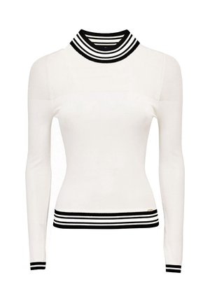 Striktrøje - white