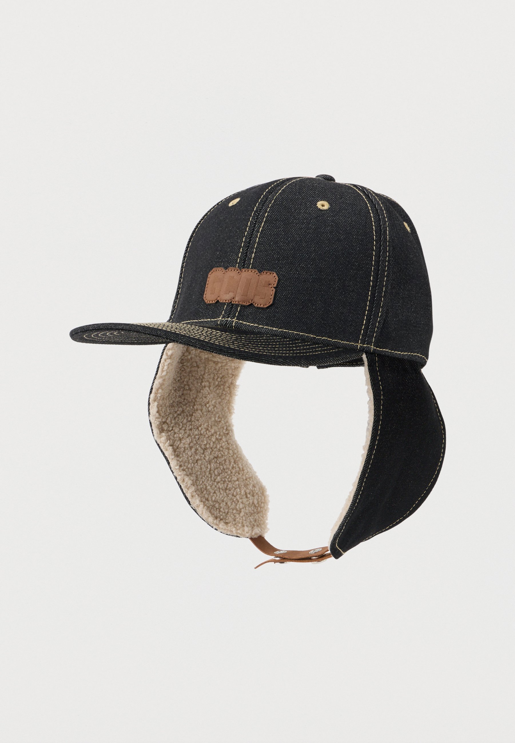 GCDS EARFLAP BASEBALL HAT UNISEX - Paraorecchie - deep blue/blu