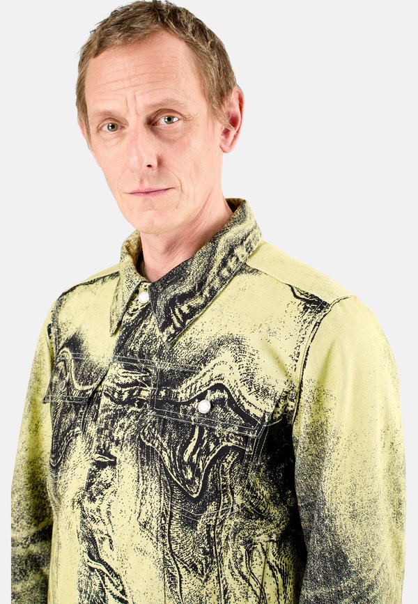 Denim jacket - pastel gelb3