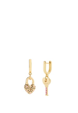 CHARMING CHARMS PADLOCK KEY HUGGIE - Oorbellen - gold-coloured