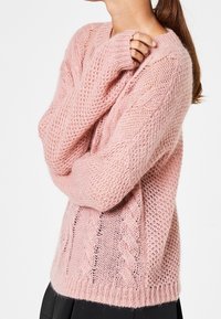 HALLHUBER Stickad tröja - light pink
