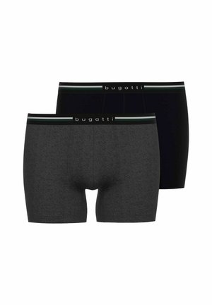 LANGES BEIN WEICH 2 PACK - Lange Boxershorts - schwarz/grau melange
