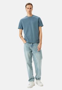 Koton SHORT SLEEVE - T-paita - blue