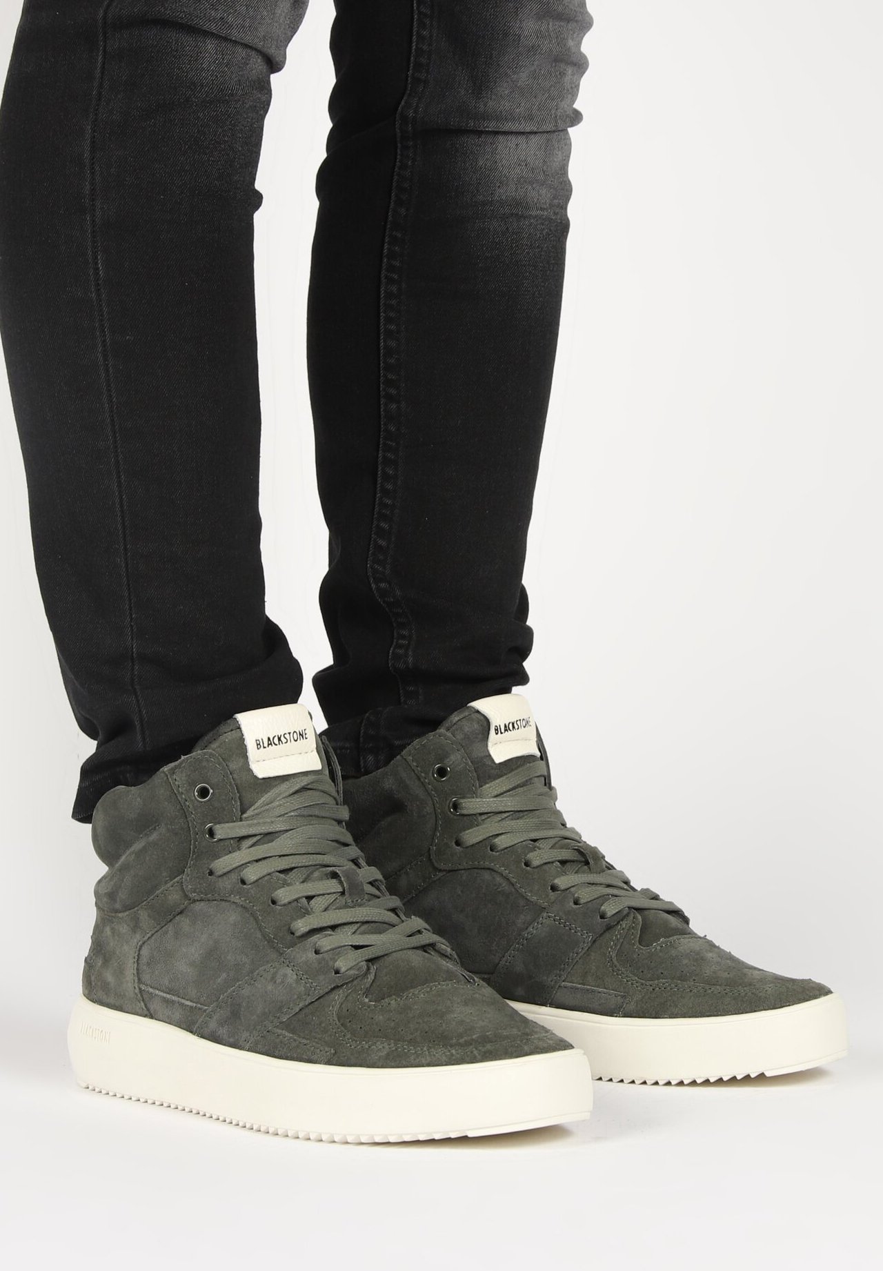 Blackstone Sneakers hoog - kambala green/groen - Zalando.nl