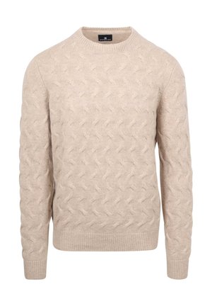 PULLOVER STRUCTURE - Strickpullover - beige