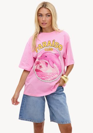 LOAVIES, WANDERING WILD - T-shirt imprimé - pink placement print
