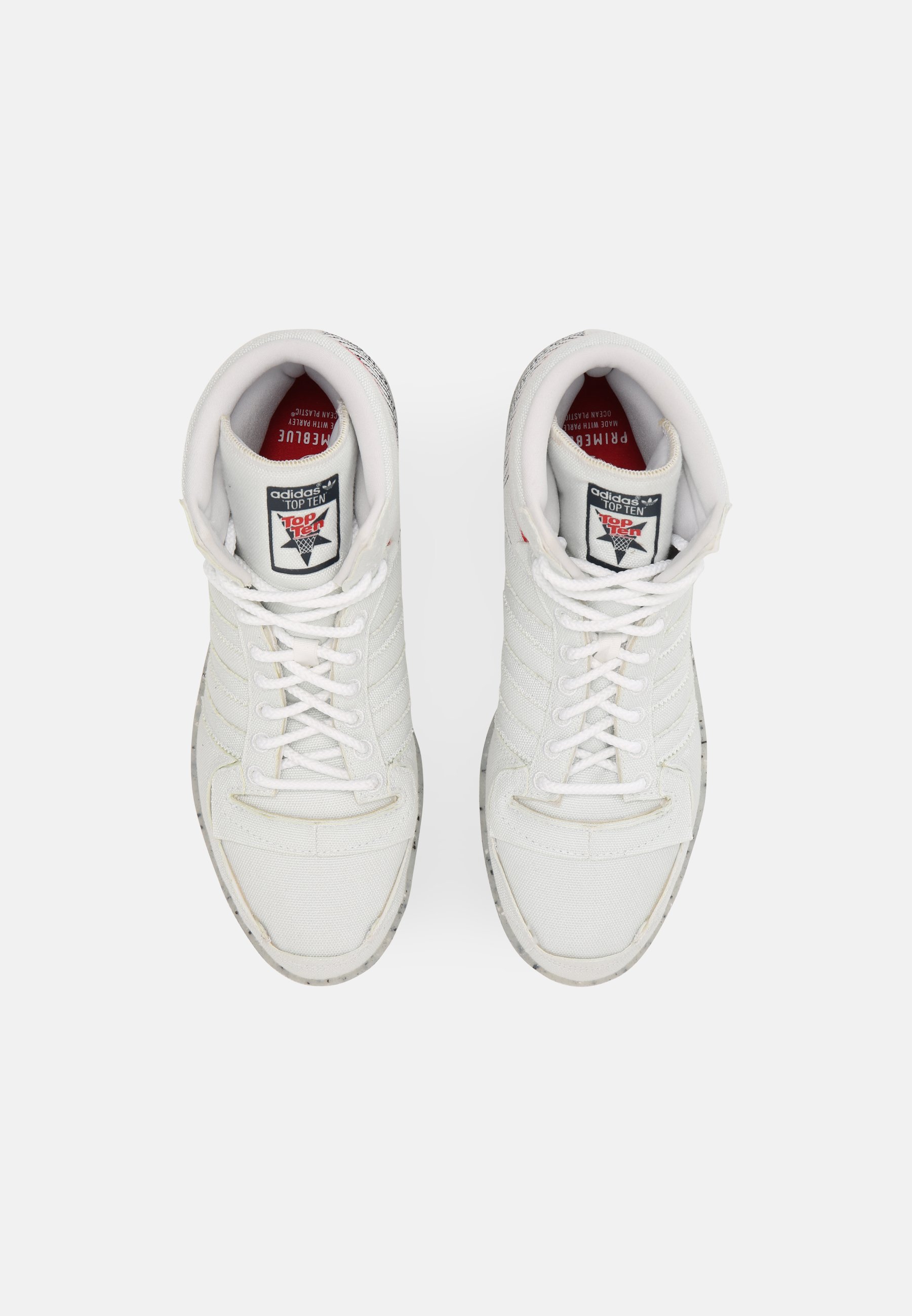 adidas Originals TEN PRIMEBLUE SHOES MID - High-top trainers -  chalk/white/legend ink/white - Zalando.ie