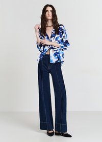 Calliope Button-down blouse - var blu elettrico