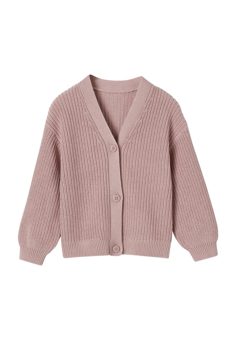 Vertbaudet Baby Strickjacke - Herz Altrosa Gr. 80