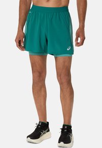 ASICS - ROAD 2N1 5IN - Sports shorts - rainy lake light teal Thumbnail Image 1