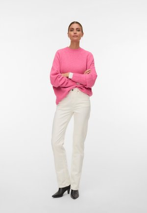 Vero Moda, VMBOOM - Svetrík - pink cosmos melange