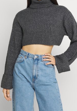 Gina Tricot Strickpullover - mottled dark grey