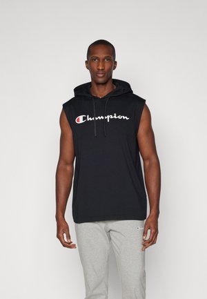 Champion ICONS HOODED WITH LARGE LOGO - T-Shirt print - black
