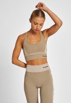 SEAMLESS - Sport-bh met light support - chateau gray driftwood melange