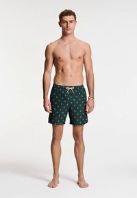 Shiwi Short de bain - green leaf sketched coral