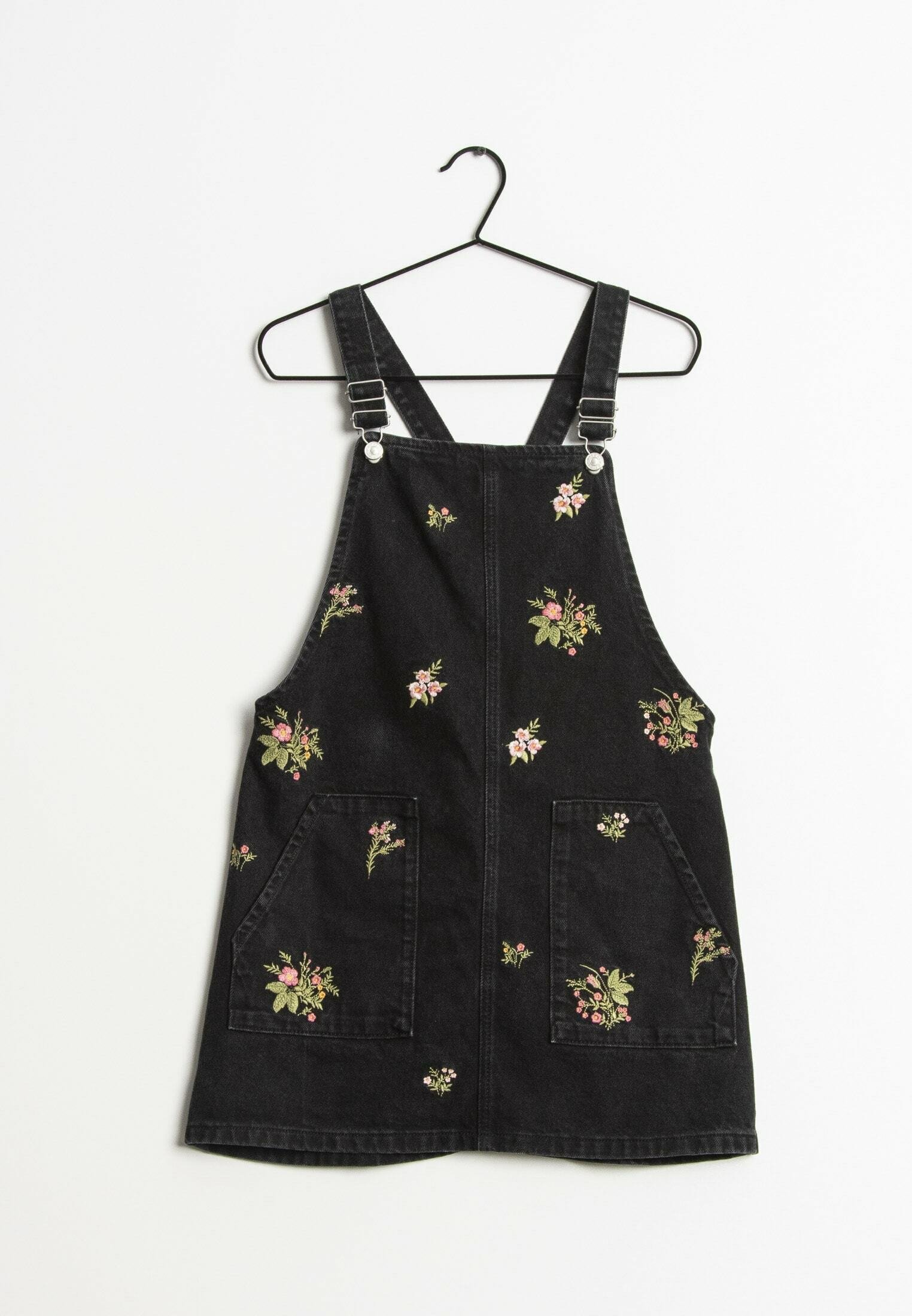 Topshop Petite Denim dress - black 