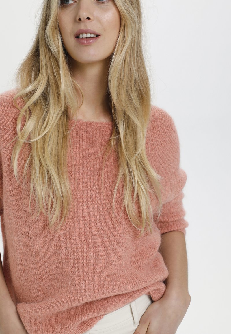 Damen Strickjacken | Soaked in Luxury TUESDAY Strickpullover cameo brown/rosa meliert - ZW17002 Damen Strickjacken | Soaked in Luxury TUESDAY Strickpullover cameo brown/rosa meliert - ZW17002