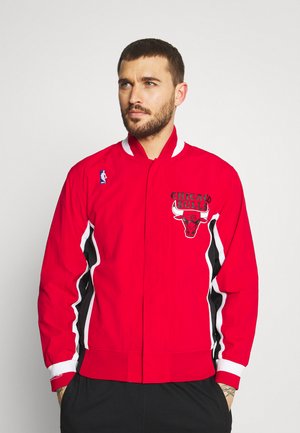 Mitchell & Ness NBA CHICAGO BULLS AUTHENTIC WARM UP JACKET - Klub merchandise - red
