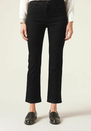 FLARE CROPPED - Vaqueros bootcut - Black