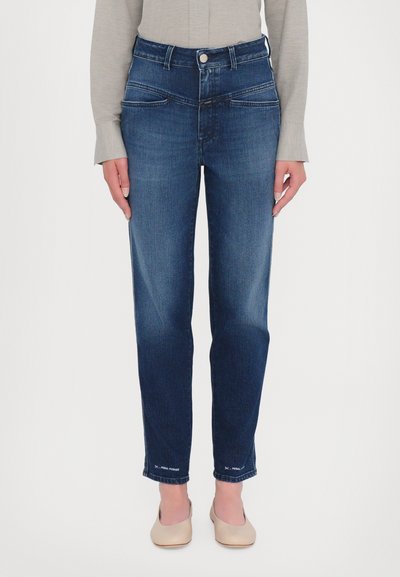 CLOSED PEDAL PUSHER - Jean droit - dark blue