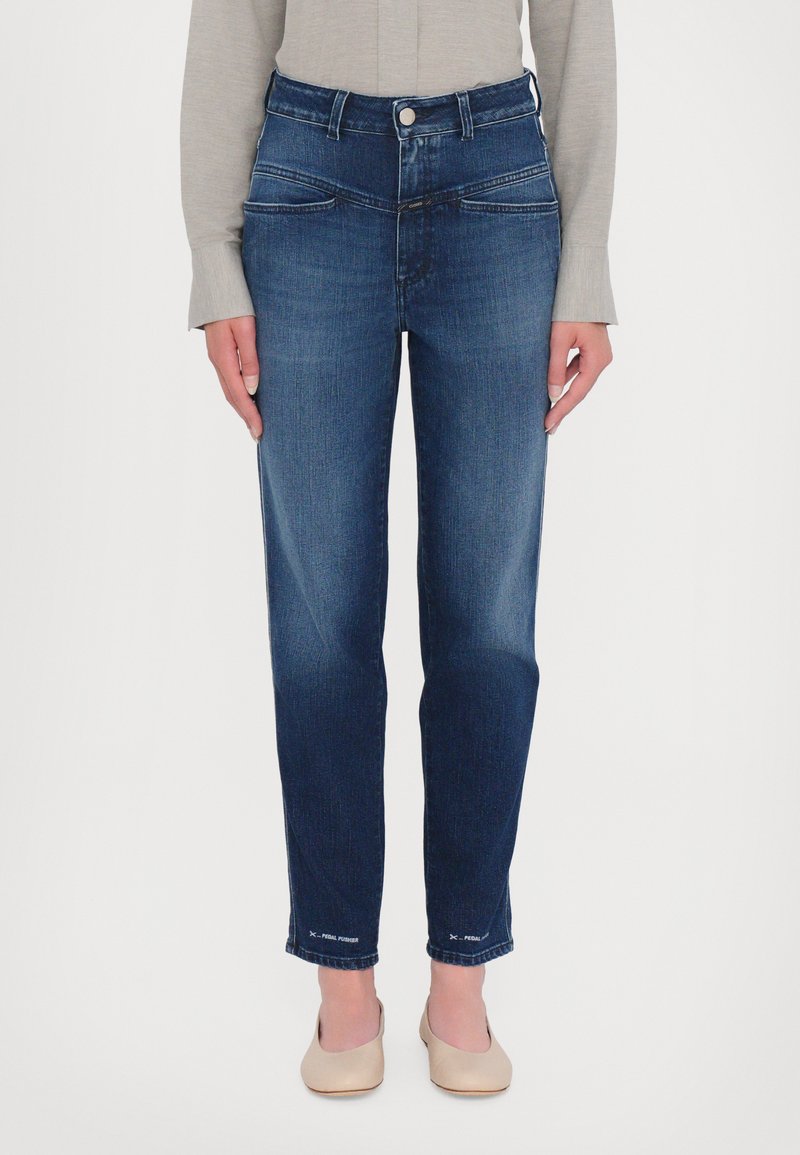 CLOSED PEDAL PUSHER - Džíny Straight Fit - dark blue