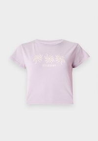 MILES AWAY CROP TEE - Trükipildiga T-särk - amethyst smoke