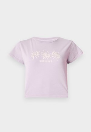 Billabong MILES AWAY CROP TEE - Marškinėliai su spaudiniu - amethyst smoke