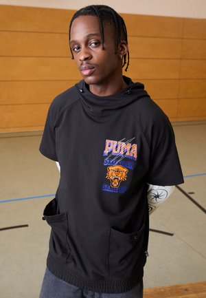 Puma RIVAL RAGE TECH HOODIE - Kapuzenpullover - black